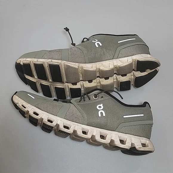 On Running Olive and Beige Athletic Shoes - Picture 12 of 15